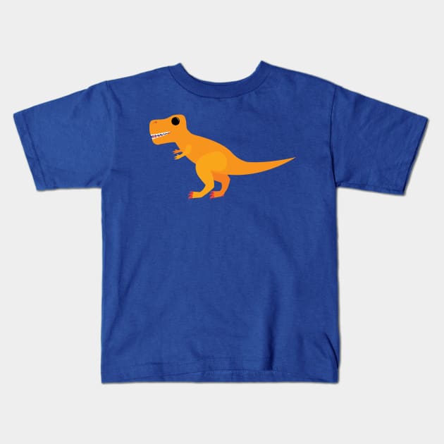 Happy T-Rex Kids T-Shirt by MadArtisan